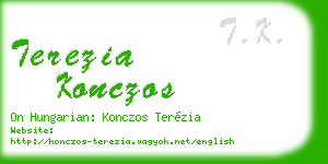 terezia konczos business card